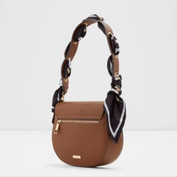🌚ALDO Chamusca Crossbody Bag in Cognac